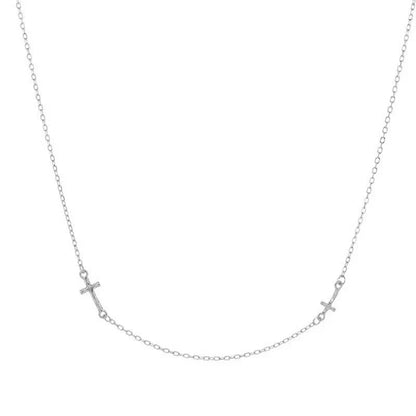 Collar en Capas con Cruz