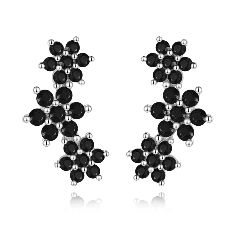 Aretes con Zirconia Negra o Blanca
