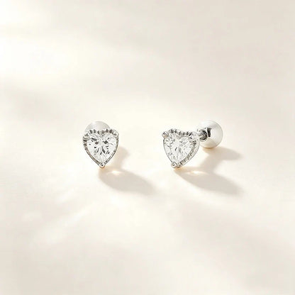 Aretes Corazón de Zirconia