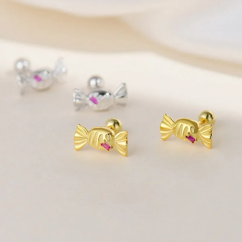 Aretes Caramelo con Zirconia