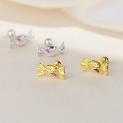 Aretes Caramelo con Zirconia