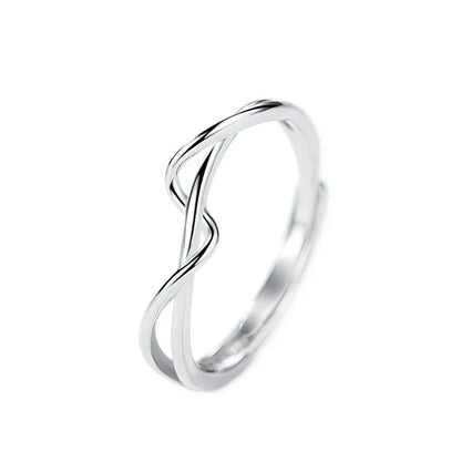 Anillo Líneas Cruzadas Ajustable