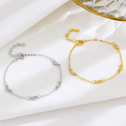 Pulsera Estrella y Luna Brillantes