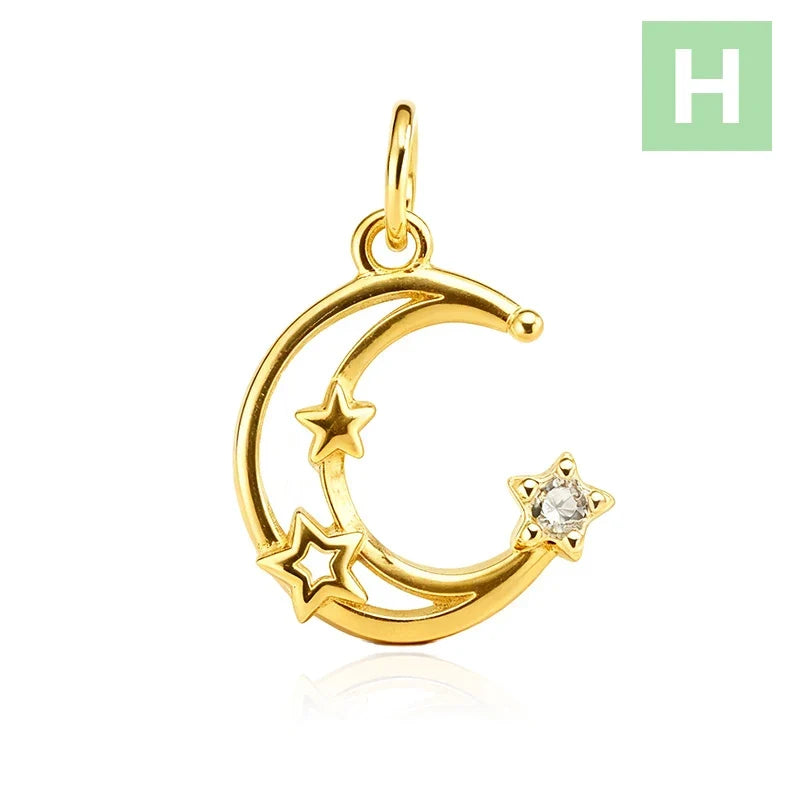 Dije Luna y Estrellas