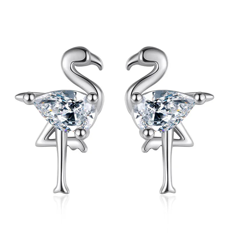 Aretes Mini Conejito con Zirconias