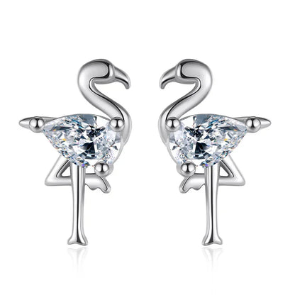 Aretes Mini Conejito con Zirconias