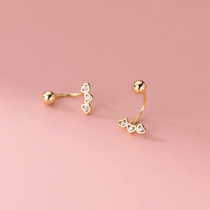 Aretes Corazón con Esferas