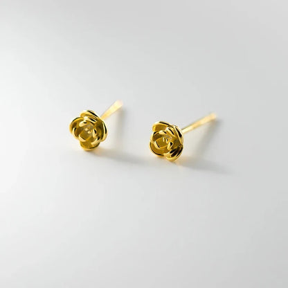 Aretes Flor de Rosa Minimalistas