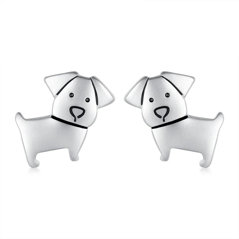 Aretes Mini Perrito Calado