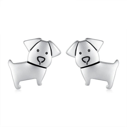 Aretes Mini Perrito Calado