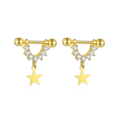 Aretes en U con Estrella