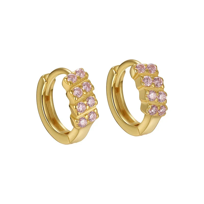 Arracadas con Zirconias de Colores