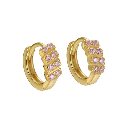 Arracadas con Zirconias de Colores