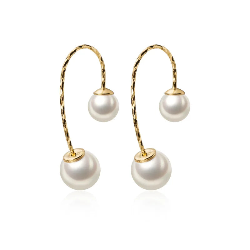 Aretes Perla con Gancho