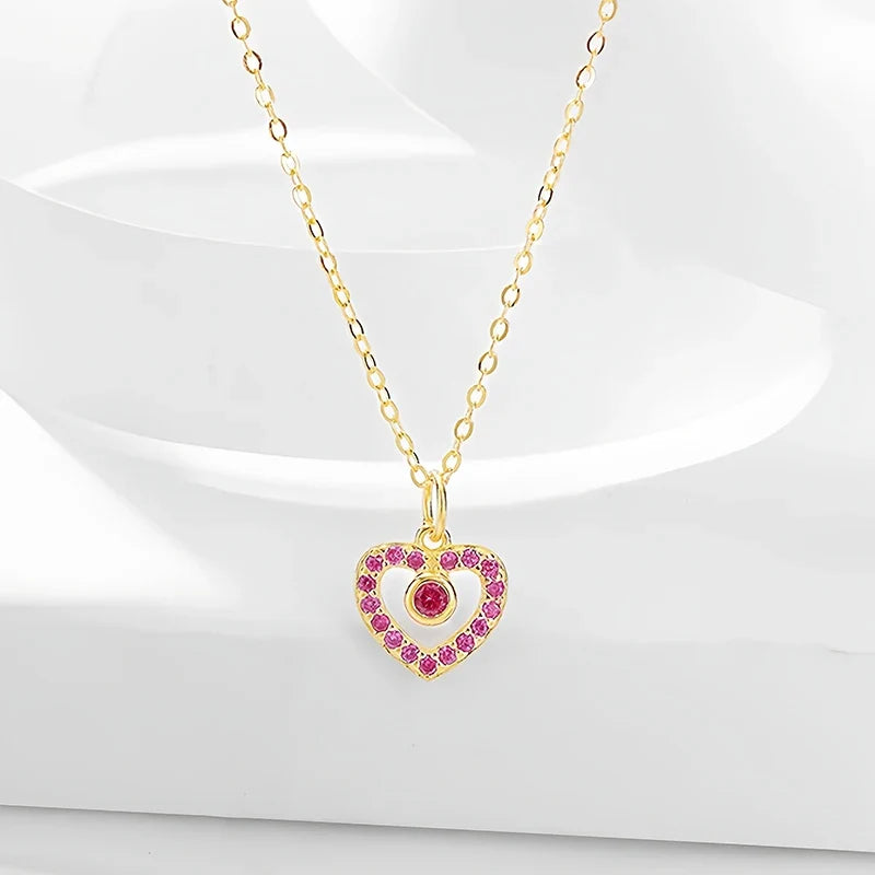 Collar Corazón de Color