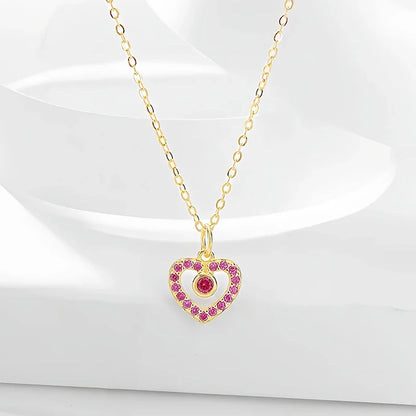 Collar Corazón de Color