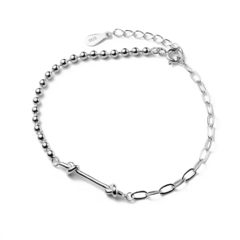 Pulsera de Bolitas Anudadas