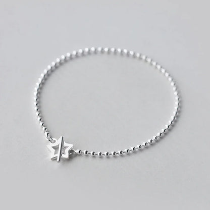 Pulsera de Bolitas con Corazón o Estrella