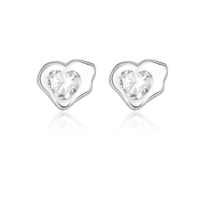 Aretes Corazón Irregular