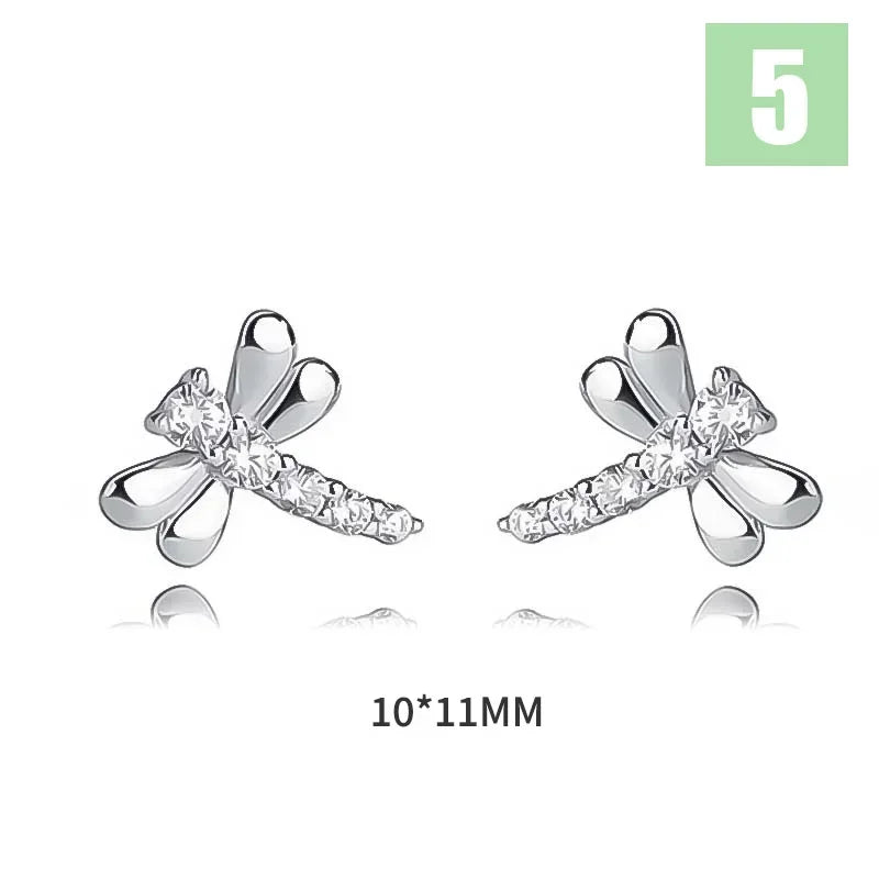 Aretes Mariposa en Cuatro Estilos