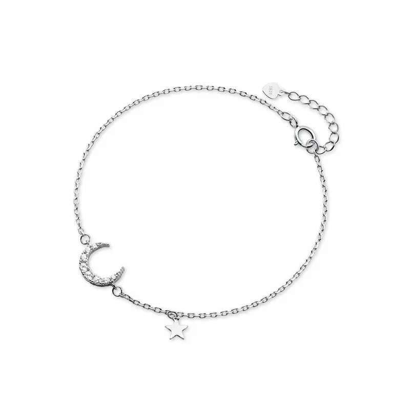Pulsera Luna y Estrella con Zirconias