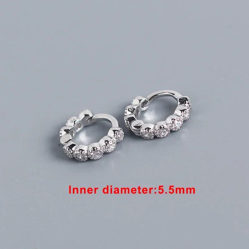 Arracadas Mini con Zirconias de Color