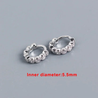 Arracadas Mini con Zirconias de Color