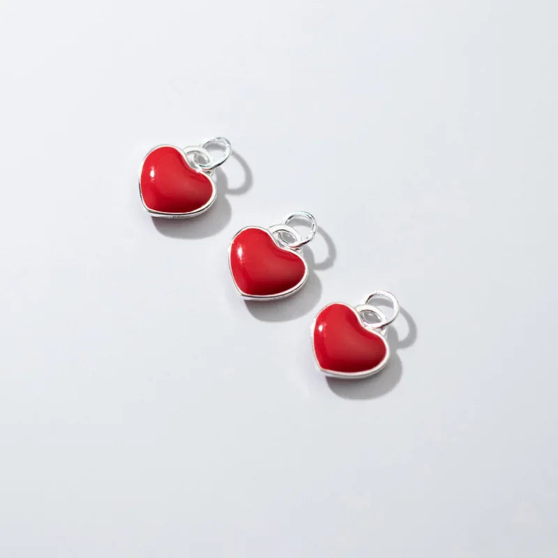 Dije Corazón Romántico Esmaltado