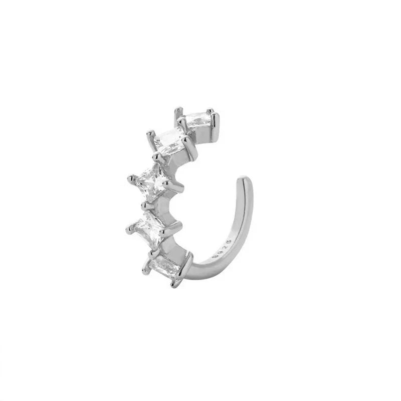 Aretes de Clip Sencillos con Zirconias