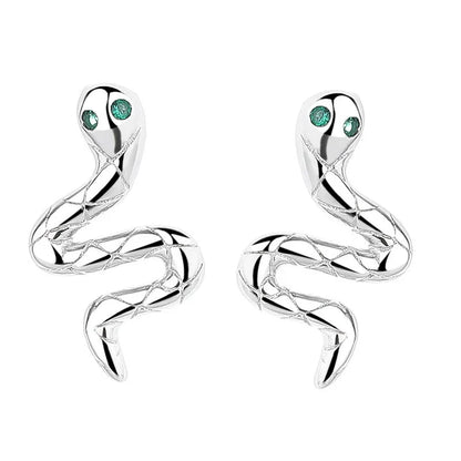 Aretes Serpiente en Espiral
