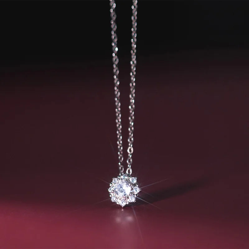 Collar Copo de Nieve con Zirconias