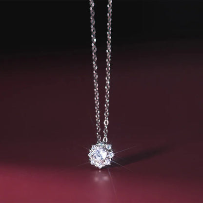 Collar Copo de Nieve con Zirconias