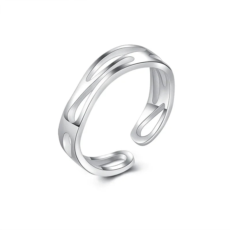 Anillo Abierto Geométrico Irregular