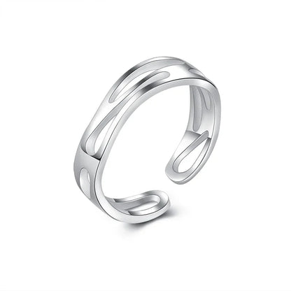 Anillo Abierto Geométrico Irregular