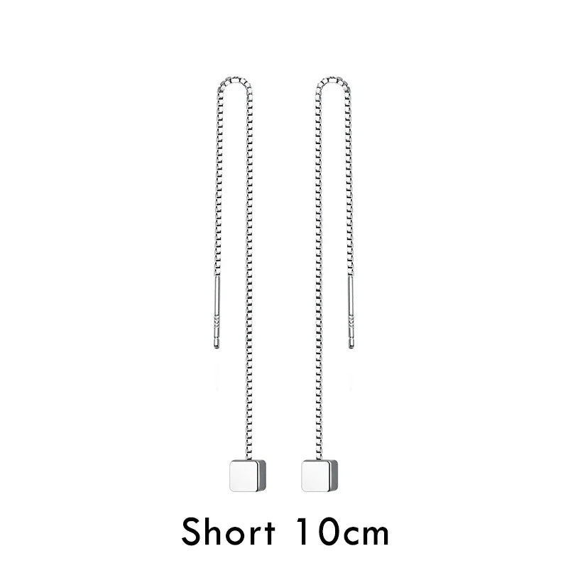 Aretes Largos Cadena Veneciana