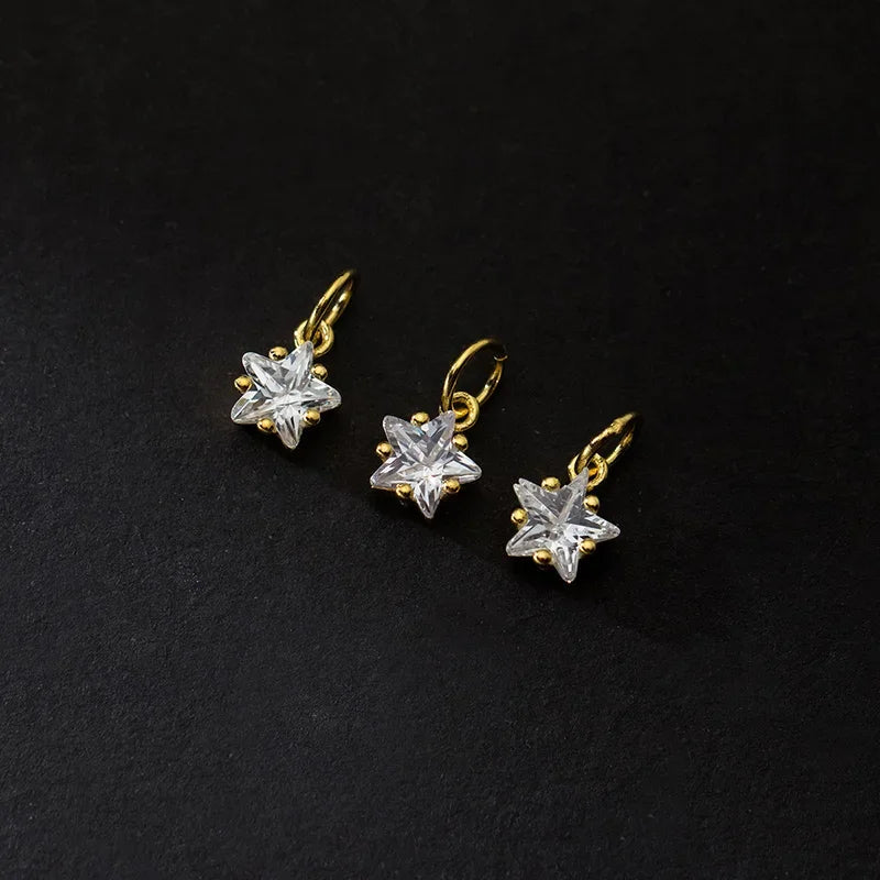Dije Mini Estrella de 6 mm con Zirconia