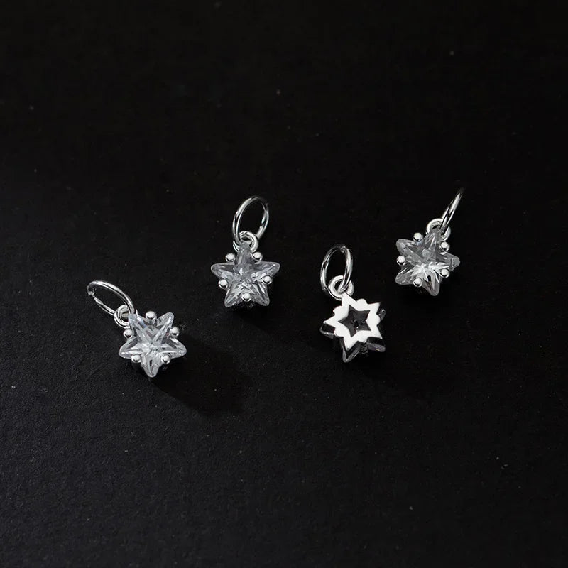 Dije Mini Estrella de 6 mm con Zirconia