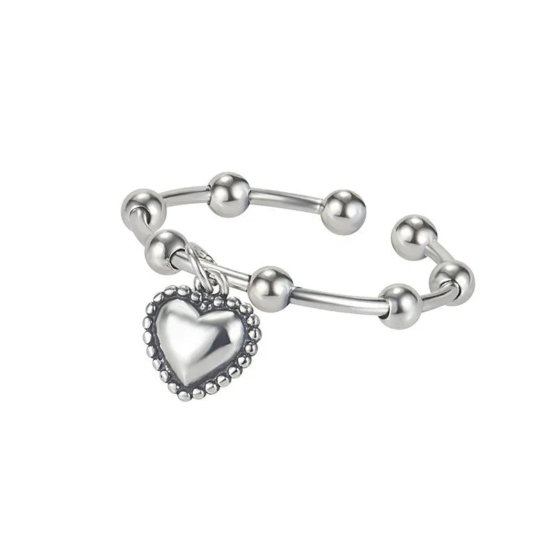 Anillo Abierto Corazón Dulce