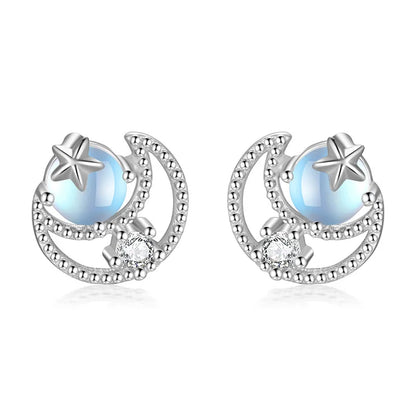 Aretes Luna Romántica