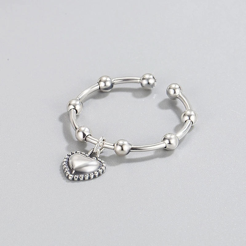 Anillo Abierto Corazón Dulce