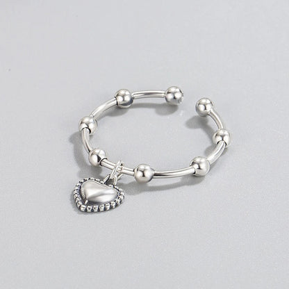 Anillo Abierto Corazón Dulce