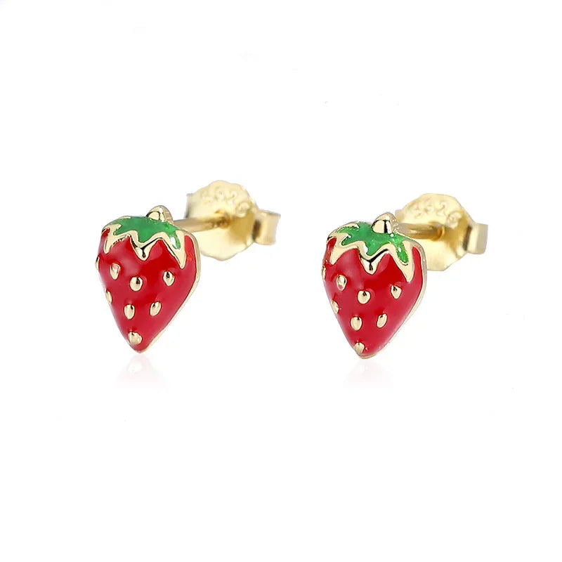 Aretes Fresa Coqueta