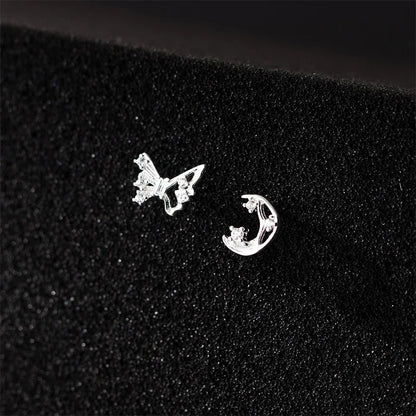 Aretes Mariposa y Luna