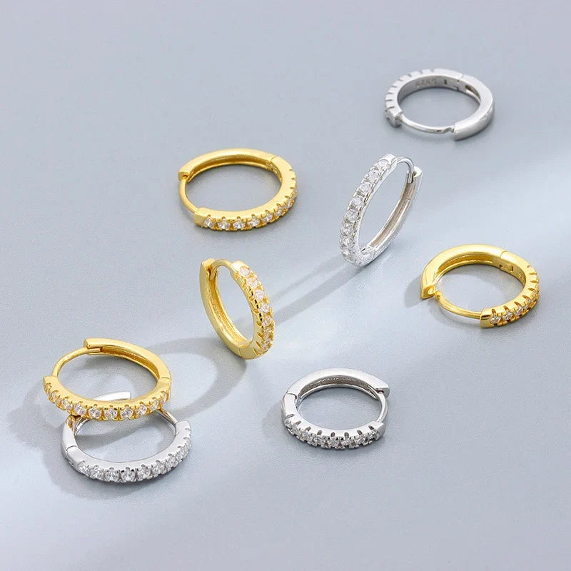 Arracadas Redondas con Zirconias