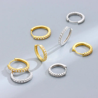 Arracadas Redondas con Zirconias