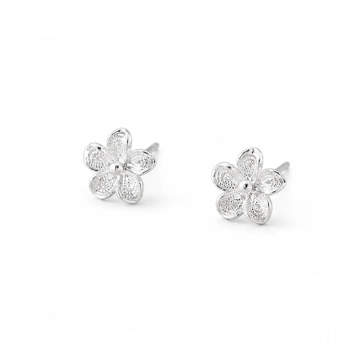 Aretes Flor Tejida Calada