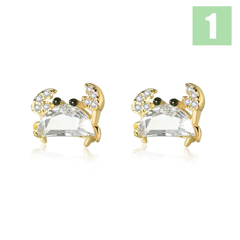 Aretes Cangrejo en Cuatro Estilos