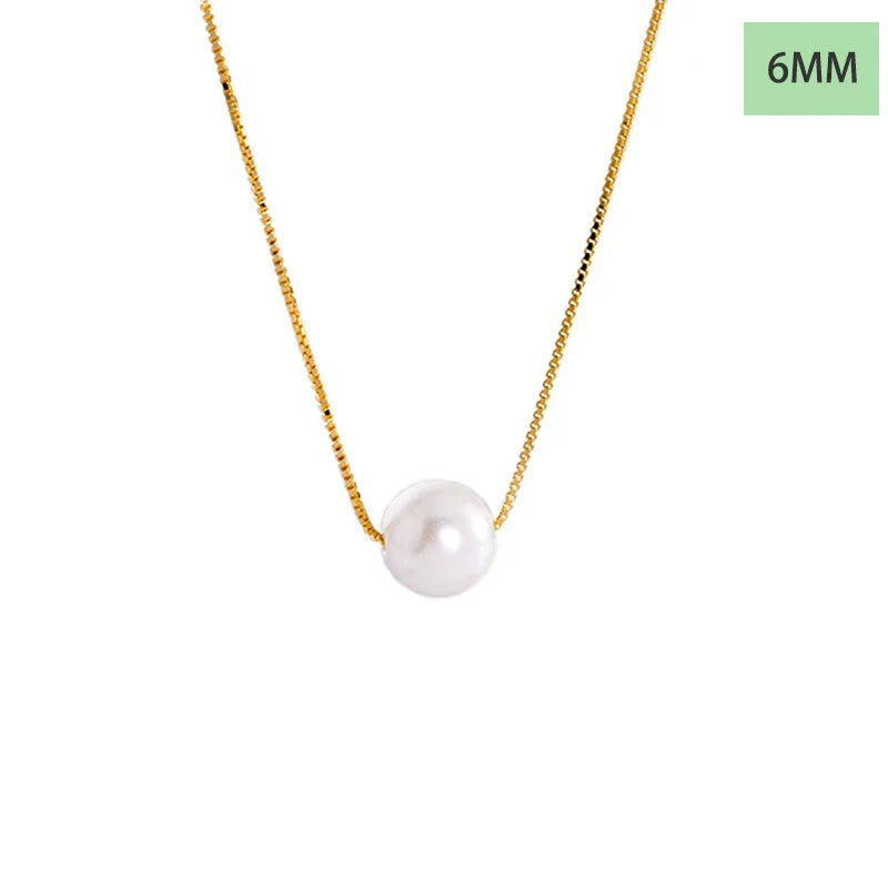 Collar Perla Blanca o Morada