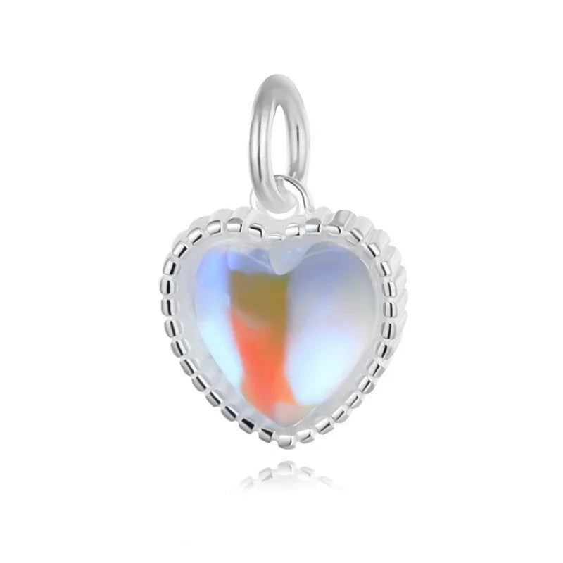 Dije Corazón Azul Tornasol