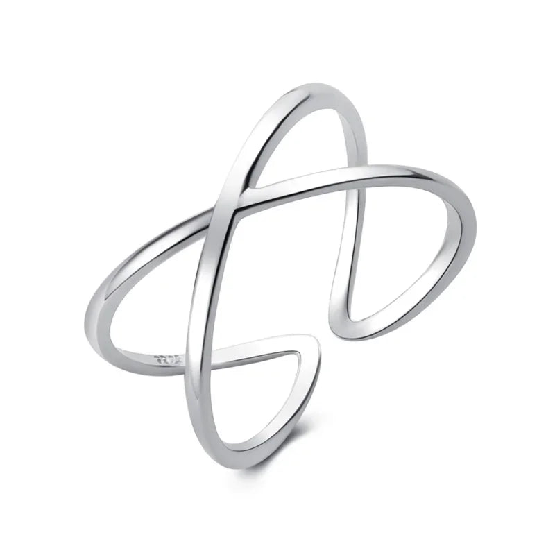 Anillo Cruz en Relieve Abierto